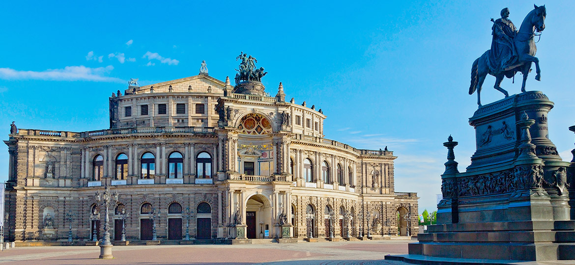 Die Semperoper in Dresden